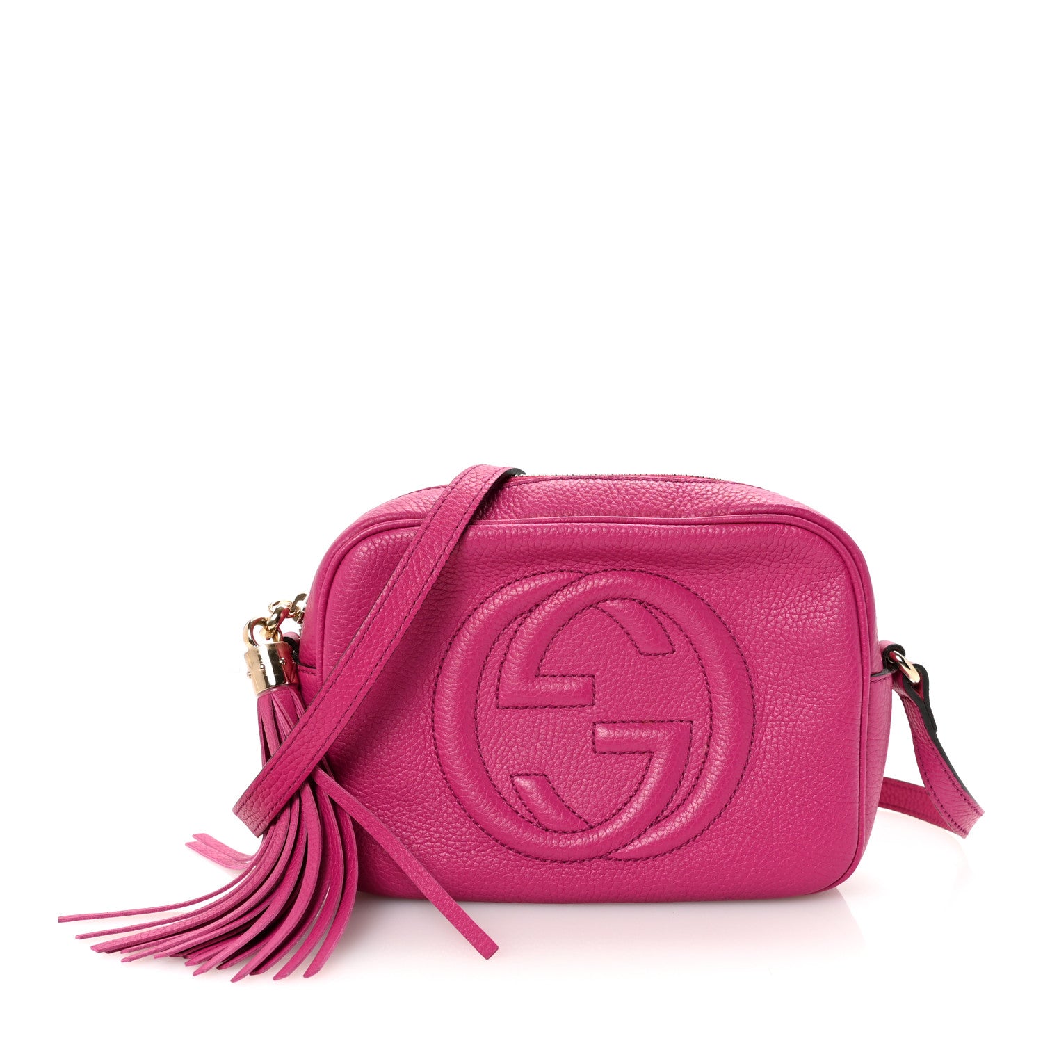 Gucci Cellarius Calfskin Small Soho Disco Bag Bright Bouganville 1 of 10