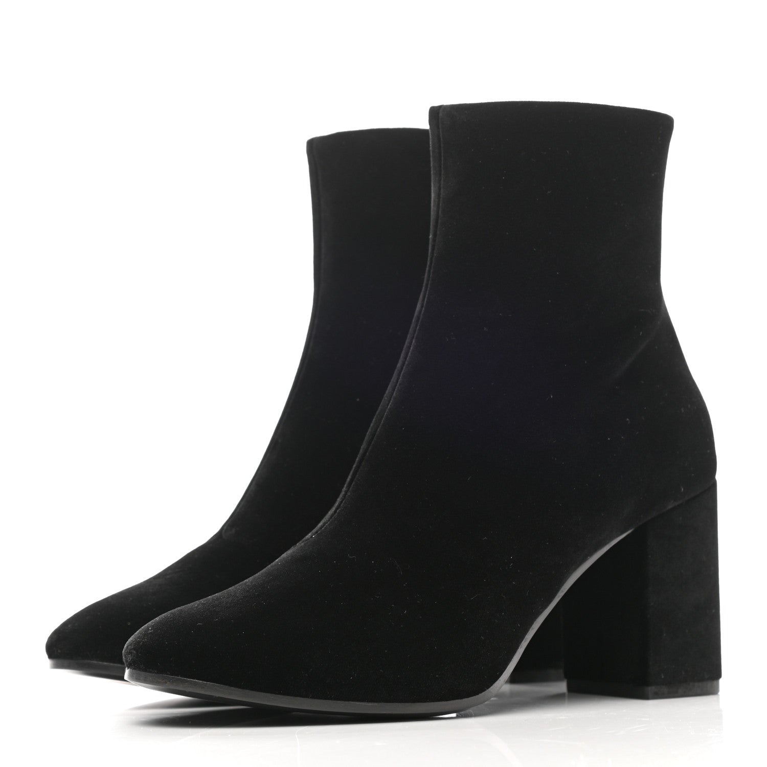 Balenciaga Smooth Velvet Ankle Boots 37.5 Black 3 of 8
