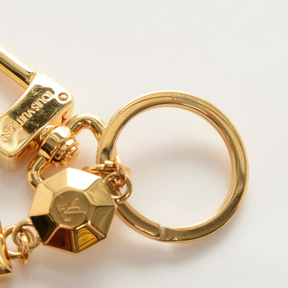 Louis Vuitton LV Facettes Bag Charm Key Holder Gold 4 of 4