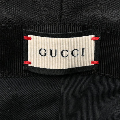 Gucci Monogram Textured Dollar Calfskin GG Jago Bucket Hat Black 8 of 11