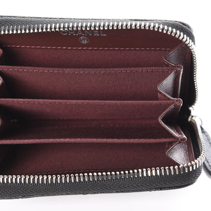 Chanel Caviar Quilted Zip Coin Purse Black 5 of 9