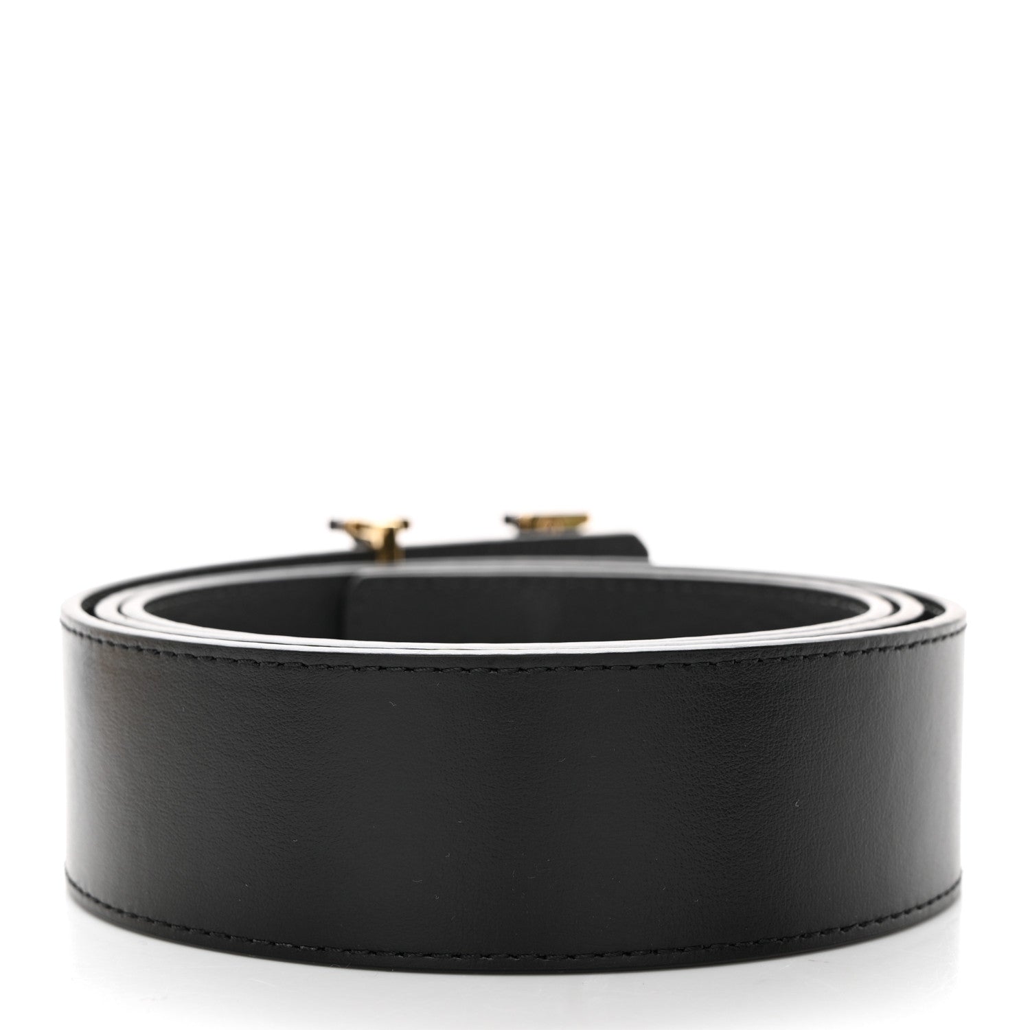 Louis Vuitton Calfskin 40mm LV Optic Reversible Belt 100 40 Black Anthracite Gray 3 of 9