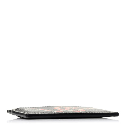 Gucci GG Supreme Monogram Kingsnake Card Holder Black Grey 3 of 4