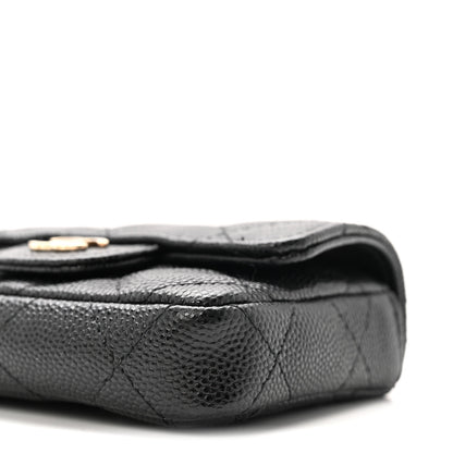 Chanel Caviar Quilted Mini Chain Belt Bag Black 11 of 12