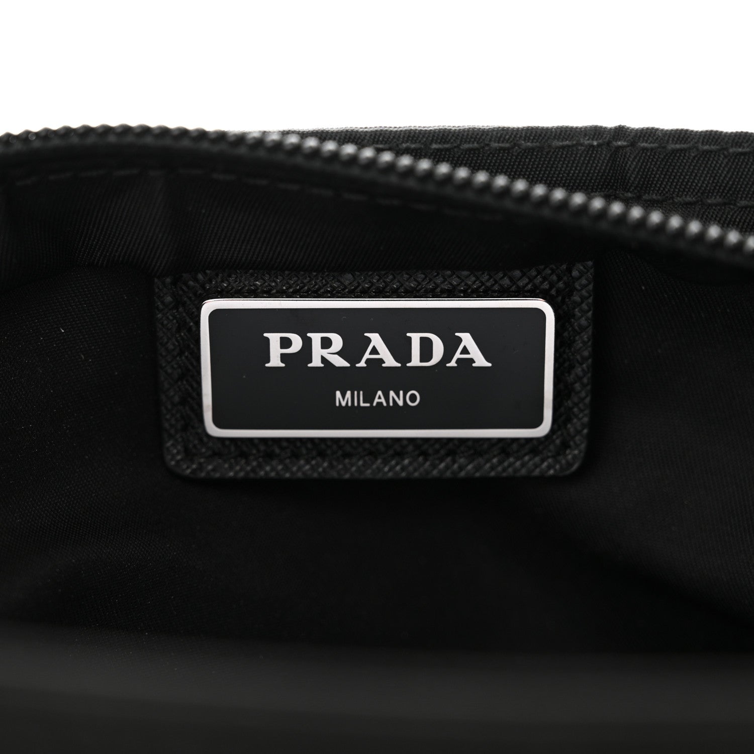 Prada Nylon Saffiano Flat Messenger Bag Black 6 of 11