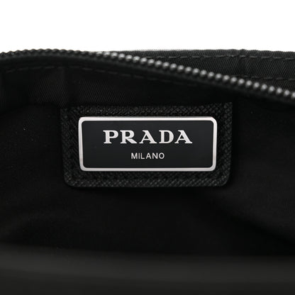 Prada Nylon Saffiano Flat Messenger Bag Black 6 of 11