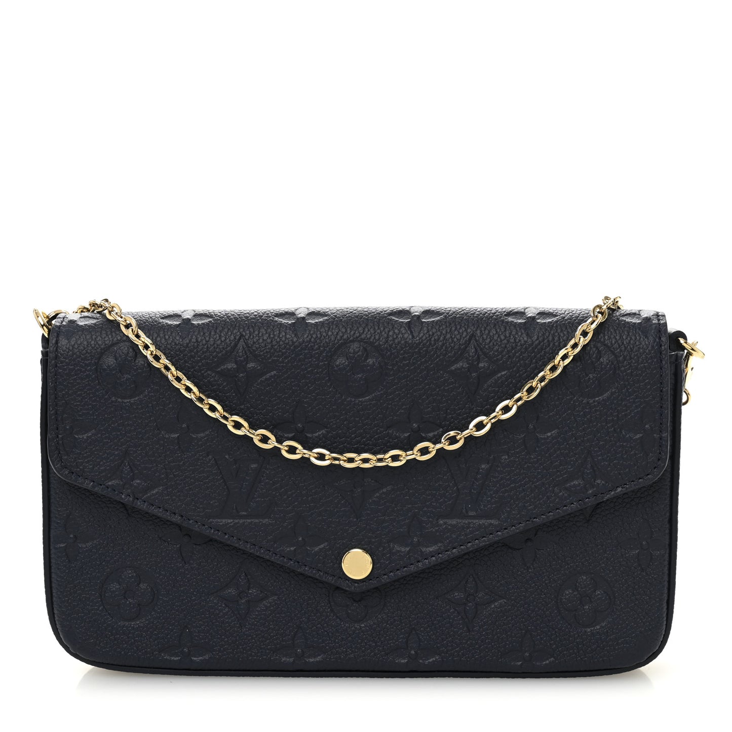 Empreinte Pochette Felicie Chain Wallet Navy