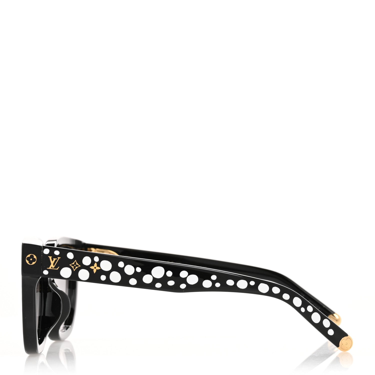 Louis Vuitton LV X YK Acetate Painted Dots Sunglasses Z1903E Black White 2 of 8