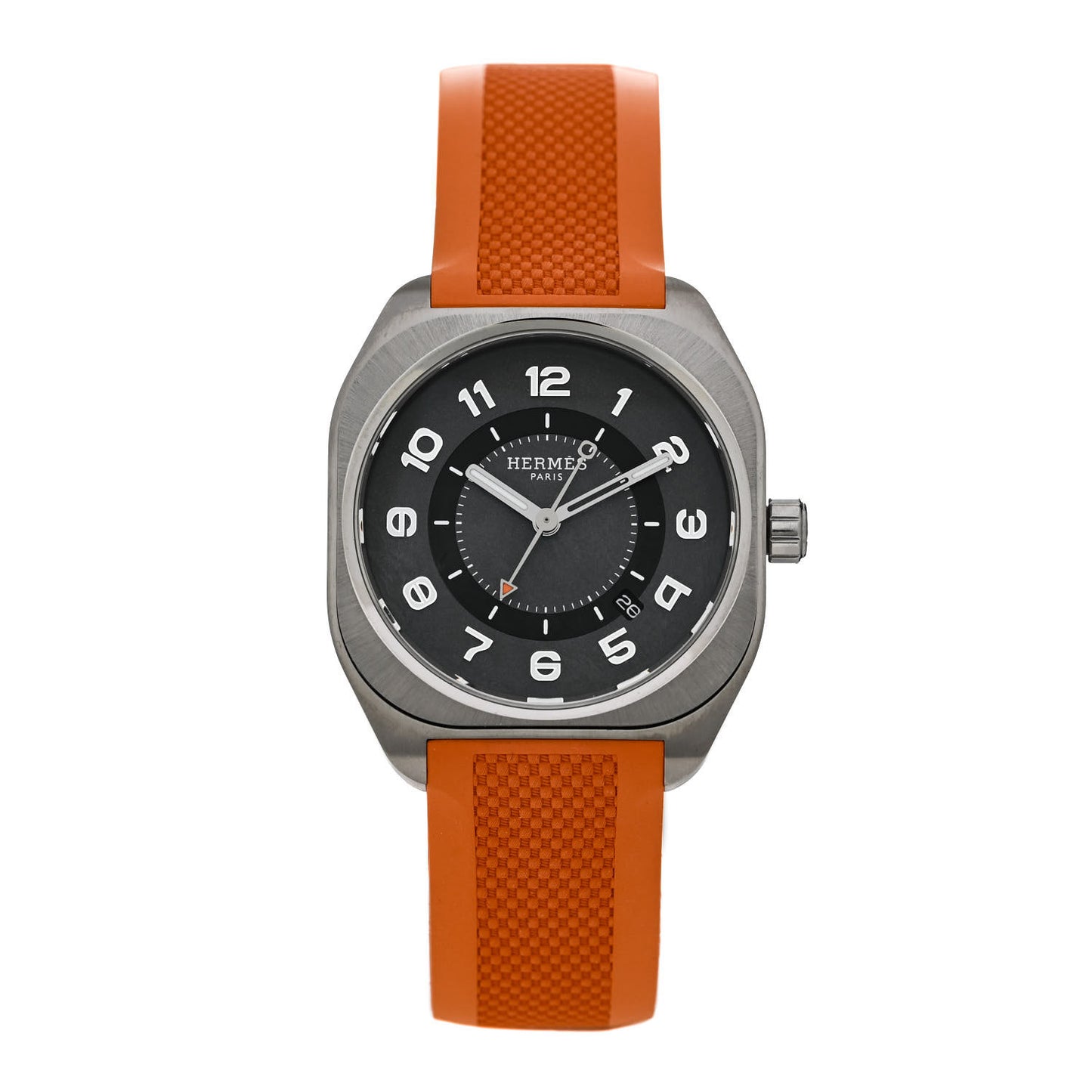Titanium Rubber 39mm H08 Automatic Watch Orange