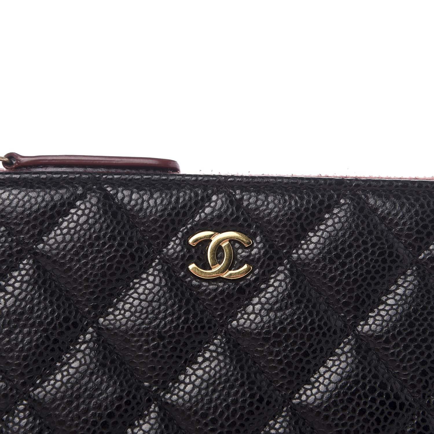 Chanel Caviar Quilted Small Cosmetic Case Black 7 of 8