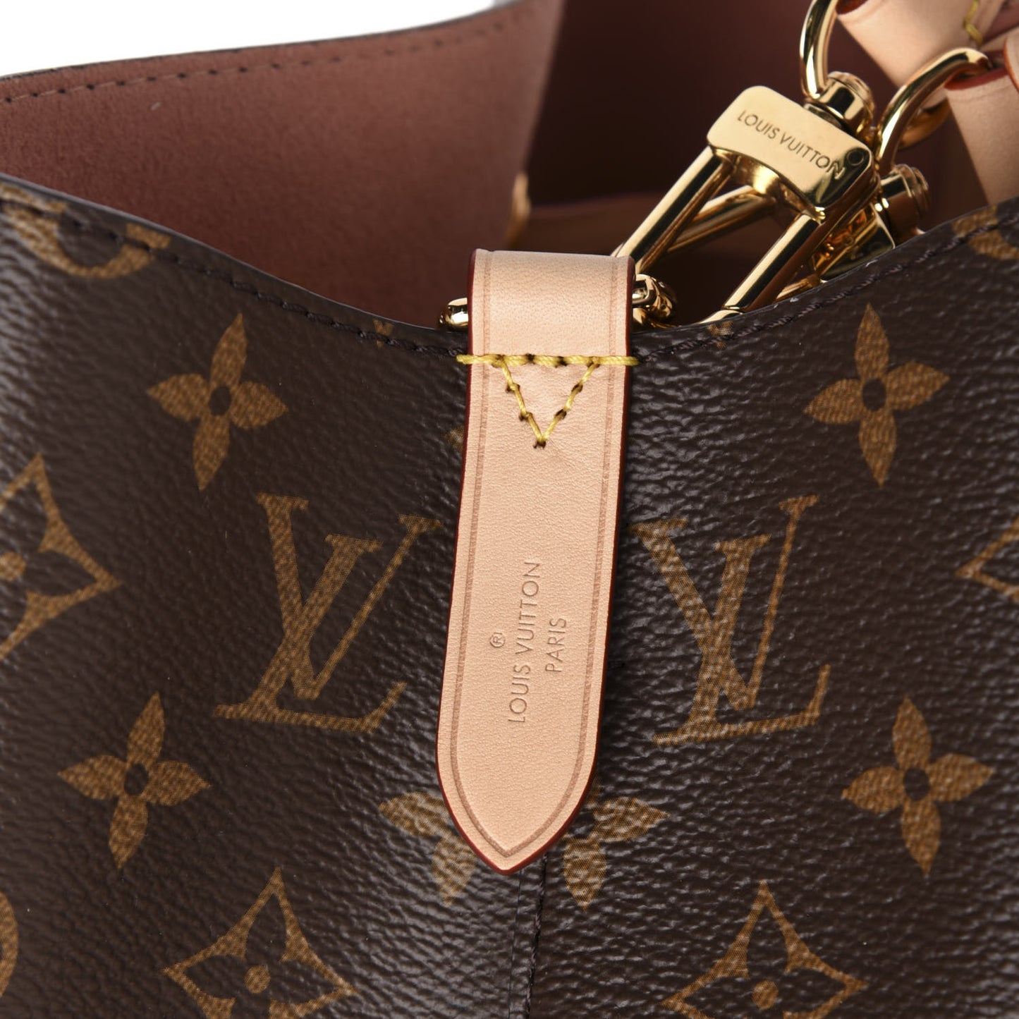 Monogram Braided Neonoe MM Peach Cream