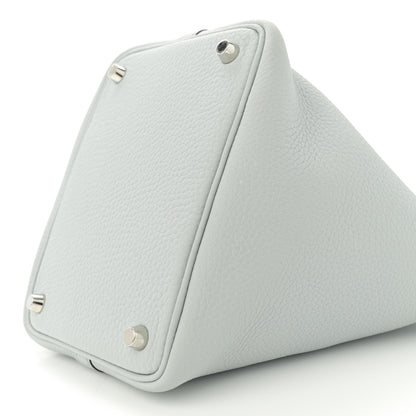 Hermes Taurillon Clemence Picotin Lock 18 PM Bleu Pale 10 of 10
