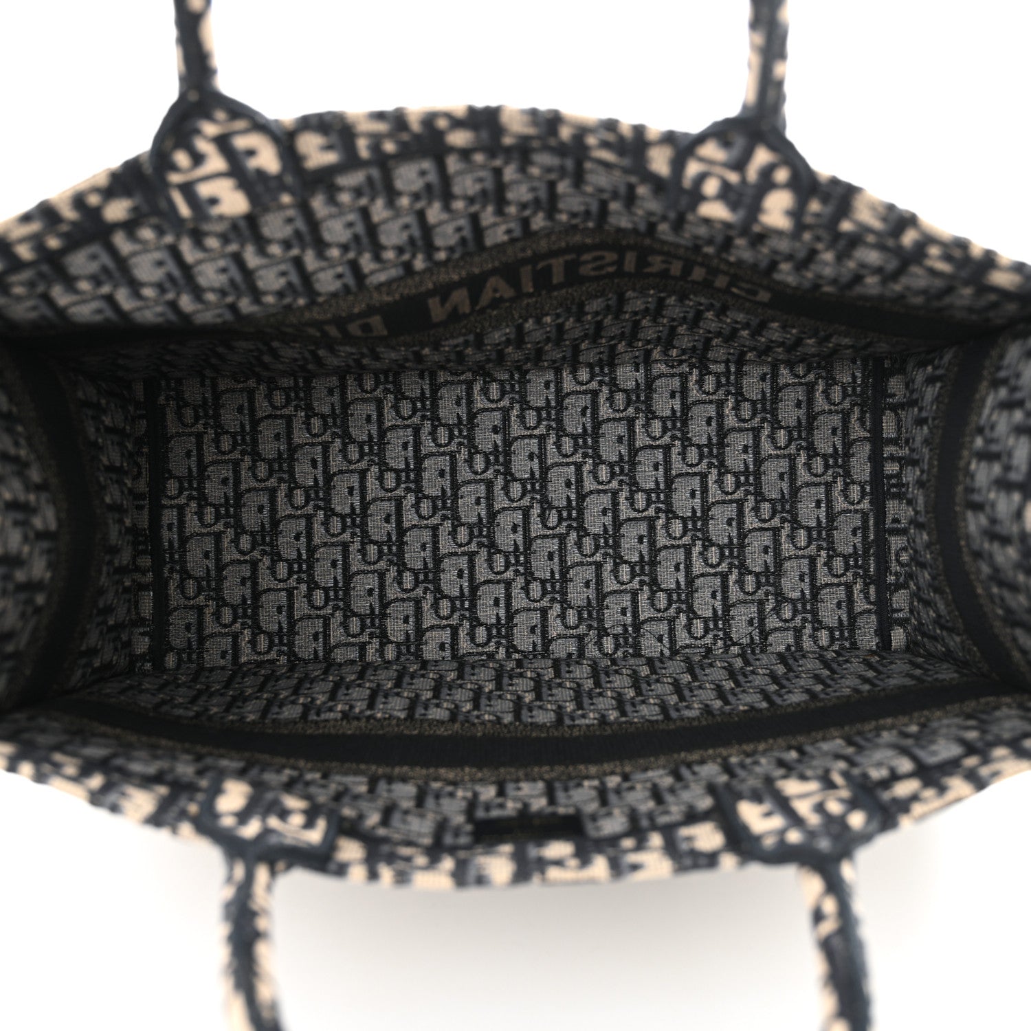 Christian Dior Oblique Large Book Tote Blue Multicolor 5 of 14