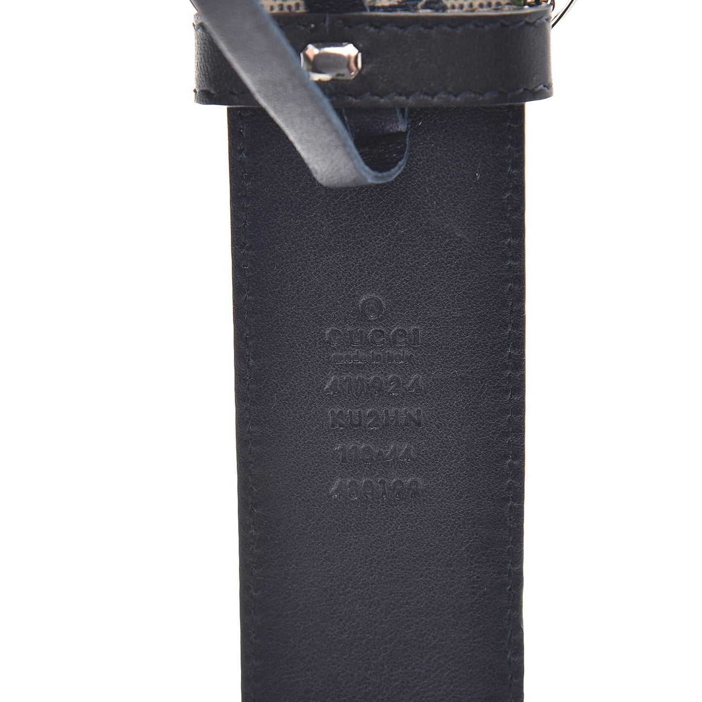 GG Supreme Monogram Blooms Interlocking G Belt 110 44 Beige Blue Navy