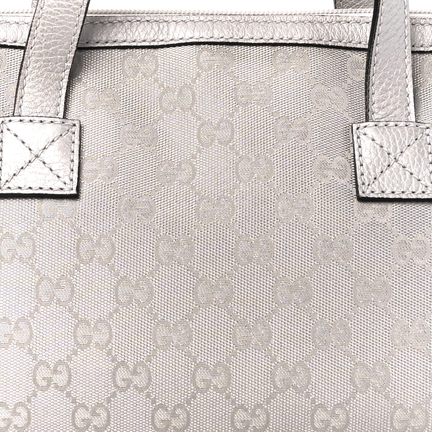 Gucci Monogram Small Boston Silver 8 of 10