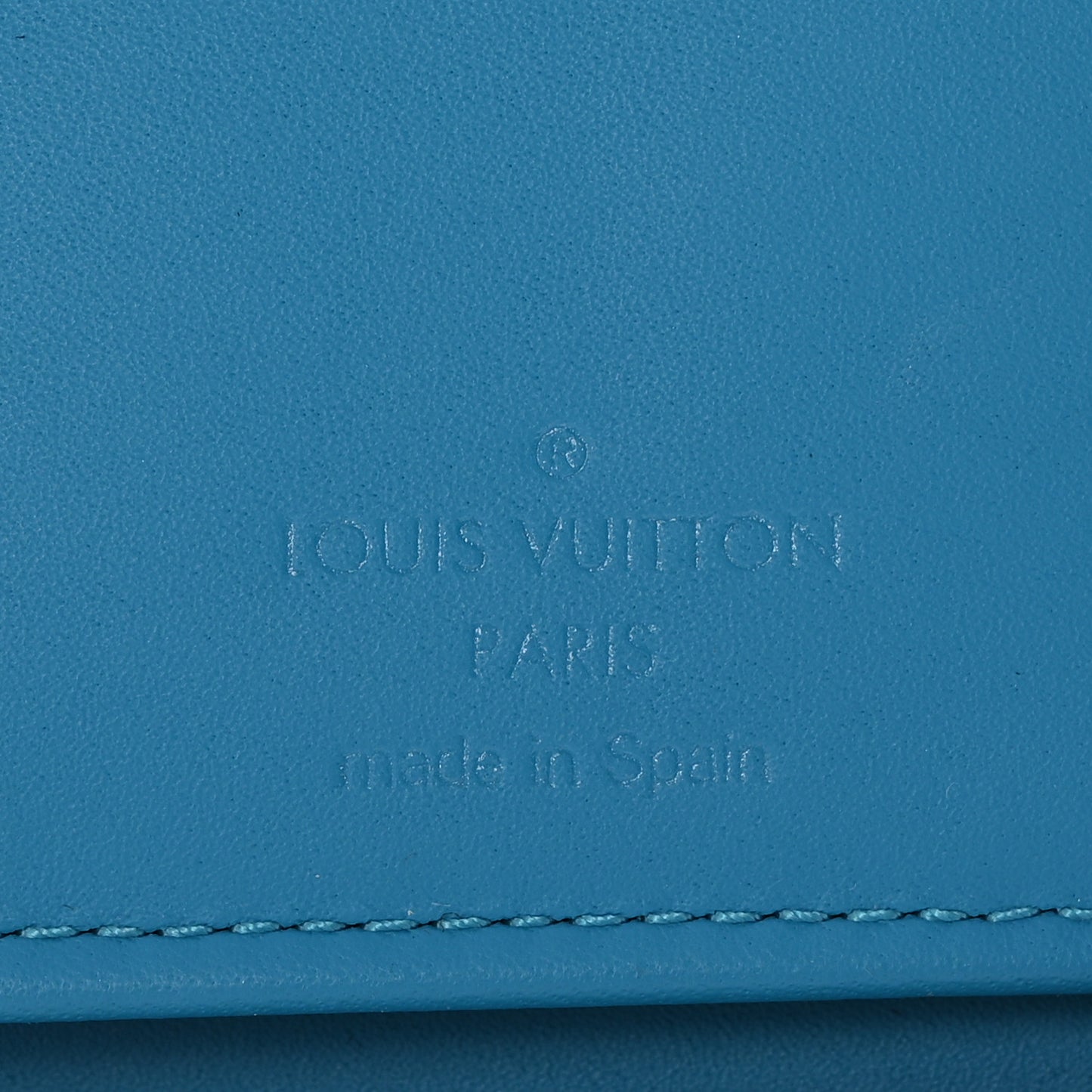 Taurillon Monogram Zippy Vertical Wallet Turquoise