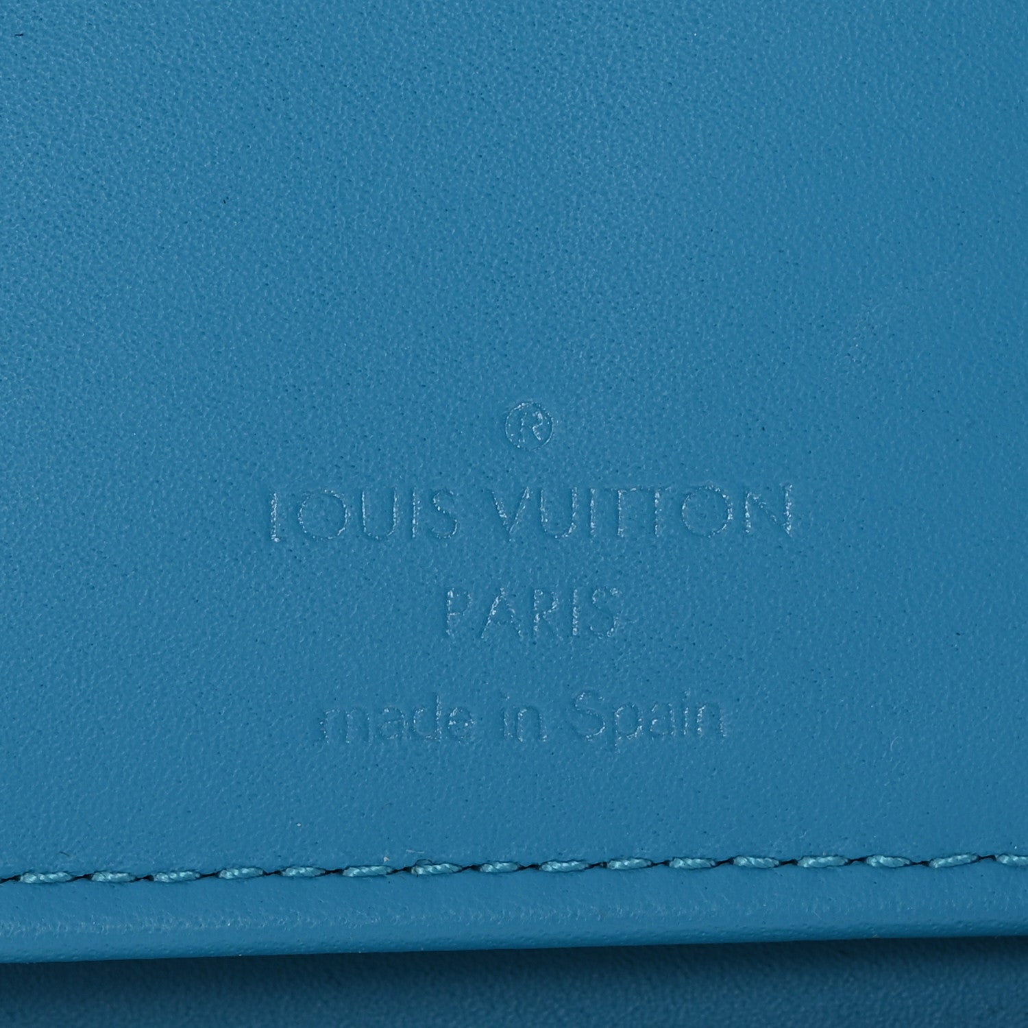 Louis Vuitton Taurillon Monogram Zippy Vertical Wallet Turquoise 6 of 12