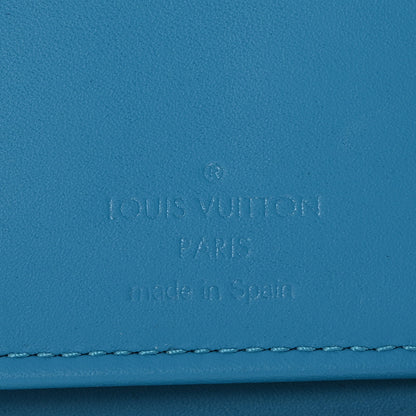 Louis Vuitton Taurillon Monogram Zippy Vertical Wallet Turquoise 6 of 12