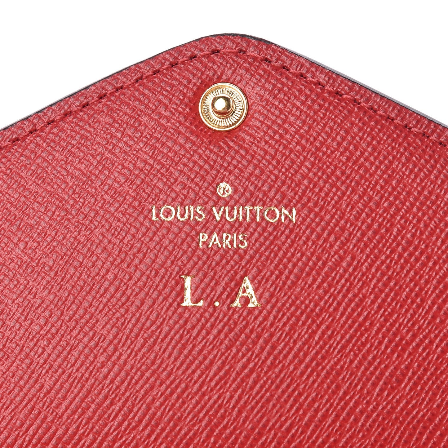Damier Ebene Josephine Wallet Red