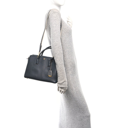 MCM Grained Calfskin Medium Milla Tote Phantom Grey 2 of 10