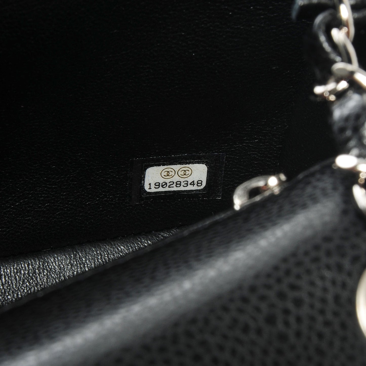 Caviar Quilted Mini Square Flap Bag Black