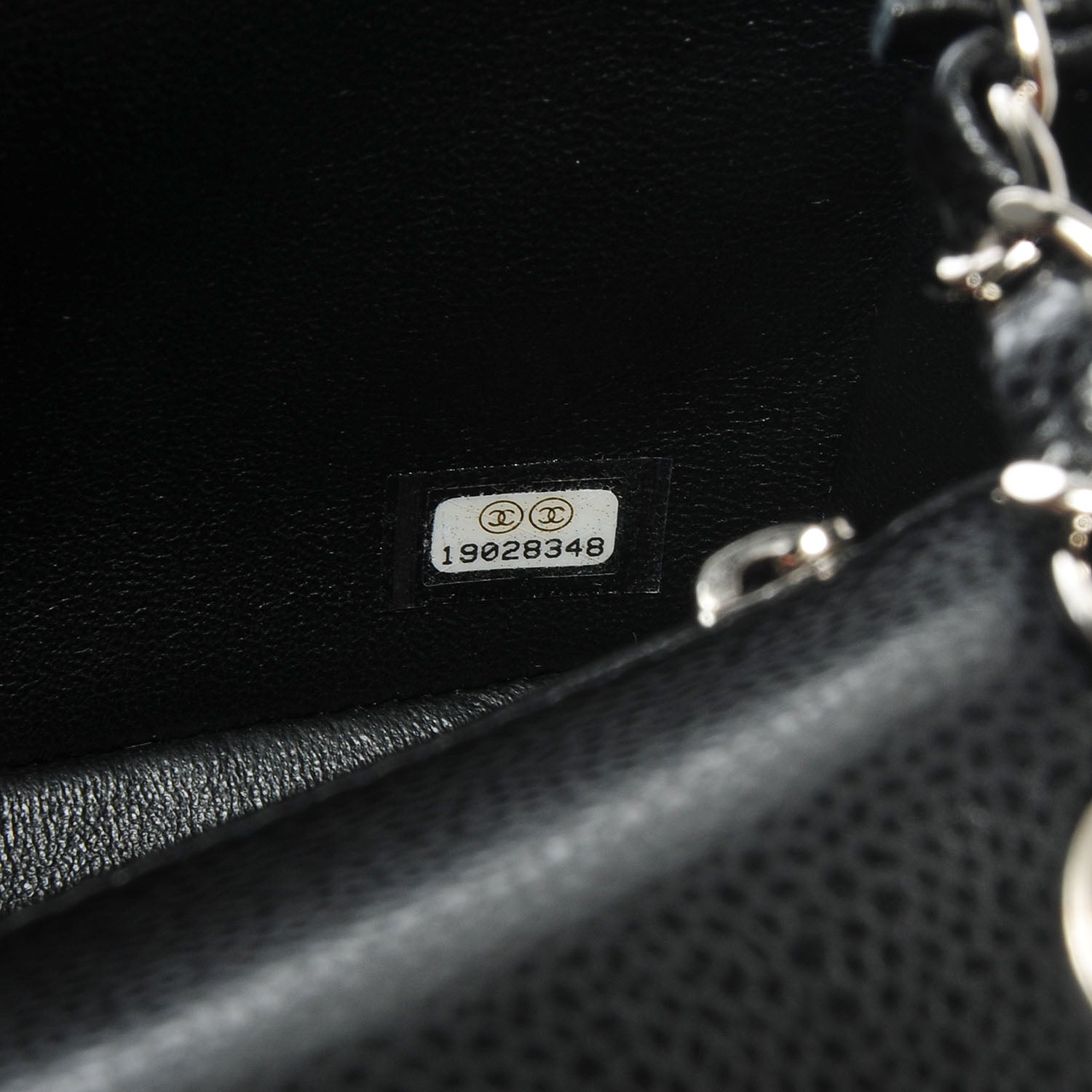 Chanel Caviar Quilted Mini Square Flap Bag Black 7 of 9