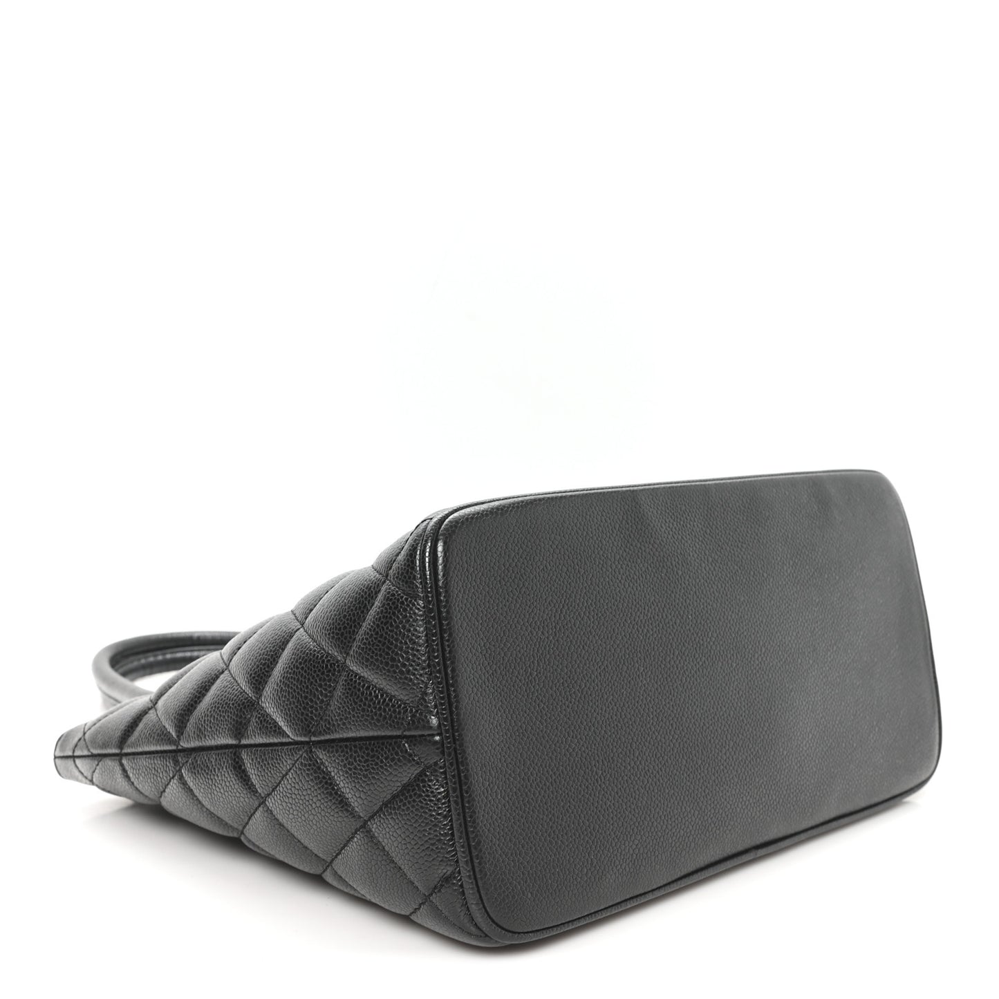 Caviar Quilted Medallion Tote Black