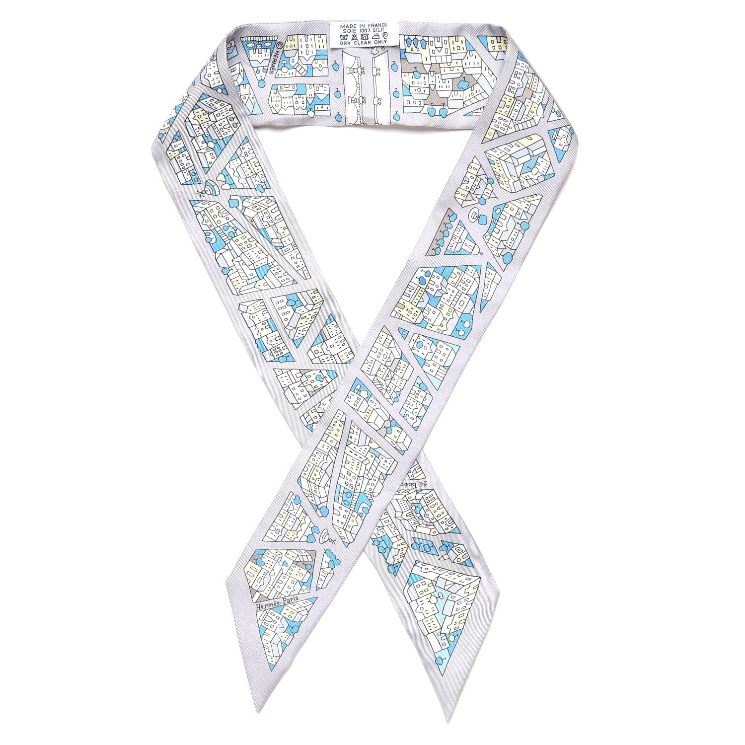 Hermes Silk Rire Droite Rive Gauche Twilly 1 of 6