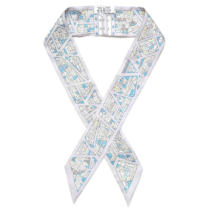 Hermes Silk Rire Droite Rive Gauche Twilly 1 of 6