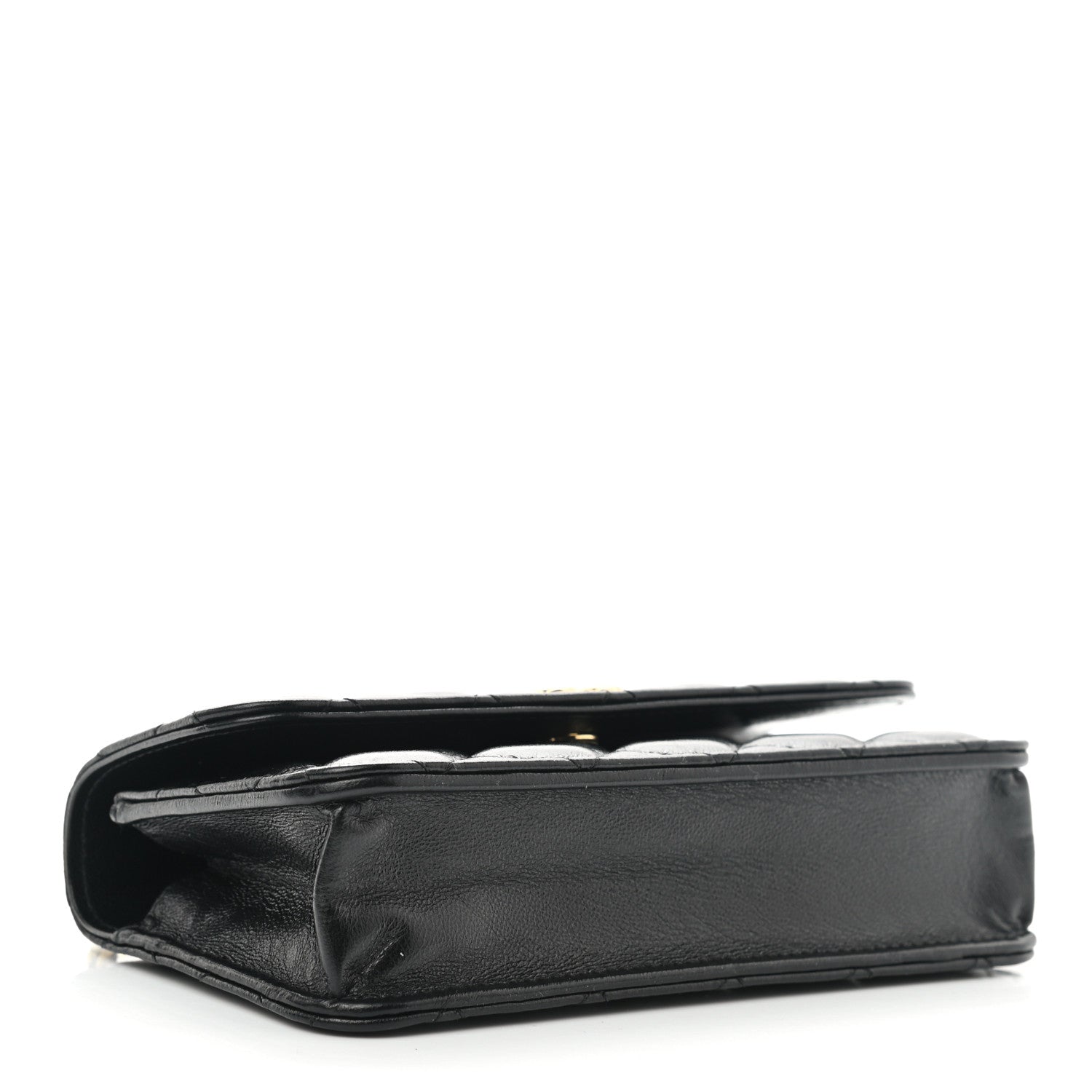 Chanel Lambskin Quilted Dynasty Flap Phone Holder With Chain Black 4 of 12