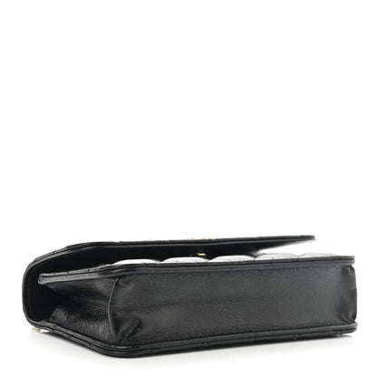 Chanel Lambskin Quilted Dynasty Flap Phone Holder With Chain Black 4 of 12