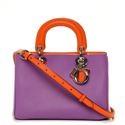 Christian Dior Calfskin Tri-Color Mini Diorissimo Tote Parme Sand 1 of 6