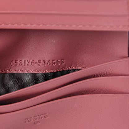 Gucci GG Supreme Monogram Blooms Card Case Wallet Beige Multicolor Dry Rose 6 of 7
