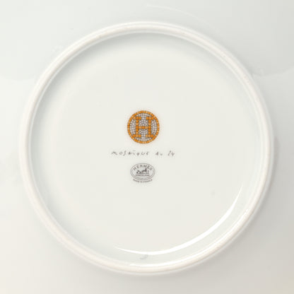 Hermes Porcelain Mosaique Au 24 Gold Breakfast Cup And Saucer Set Of 2 8 of 12