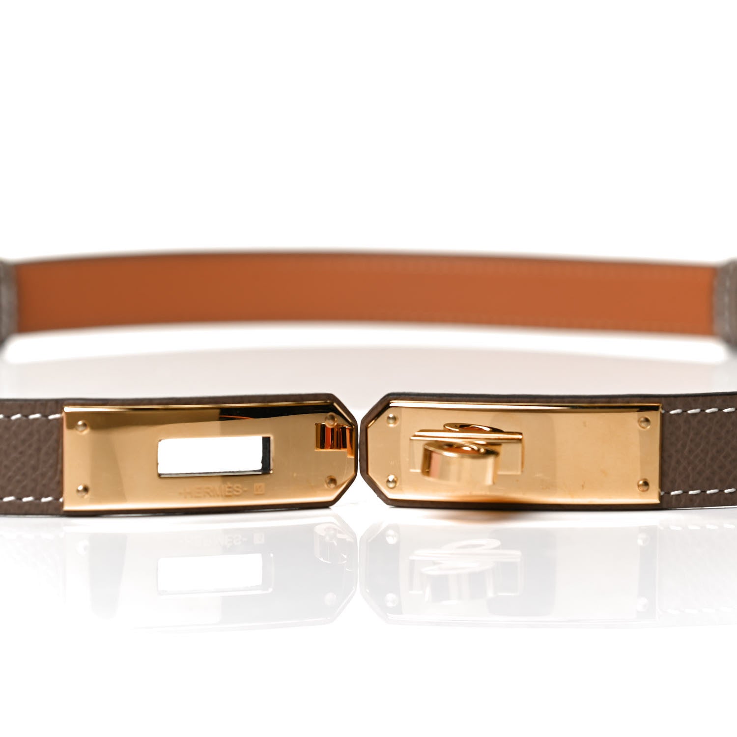 Hermes Epsom Kelly Belt Etoupe 3 of 6