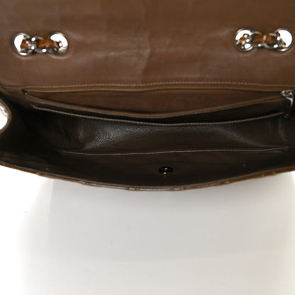 Chanel Patent Quilted Jumbo Single Flap Brown 5 of 16