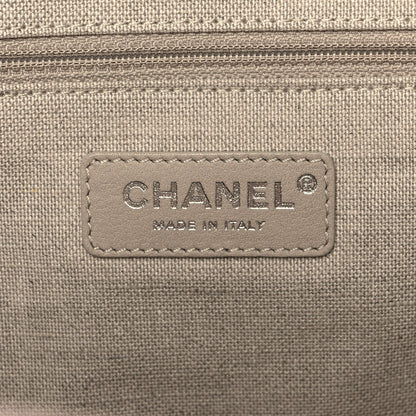 Chanel Mixed Fibers Small Deauville Tote Beige 7 of 15