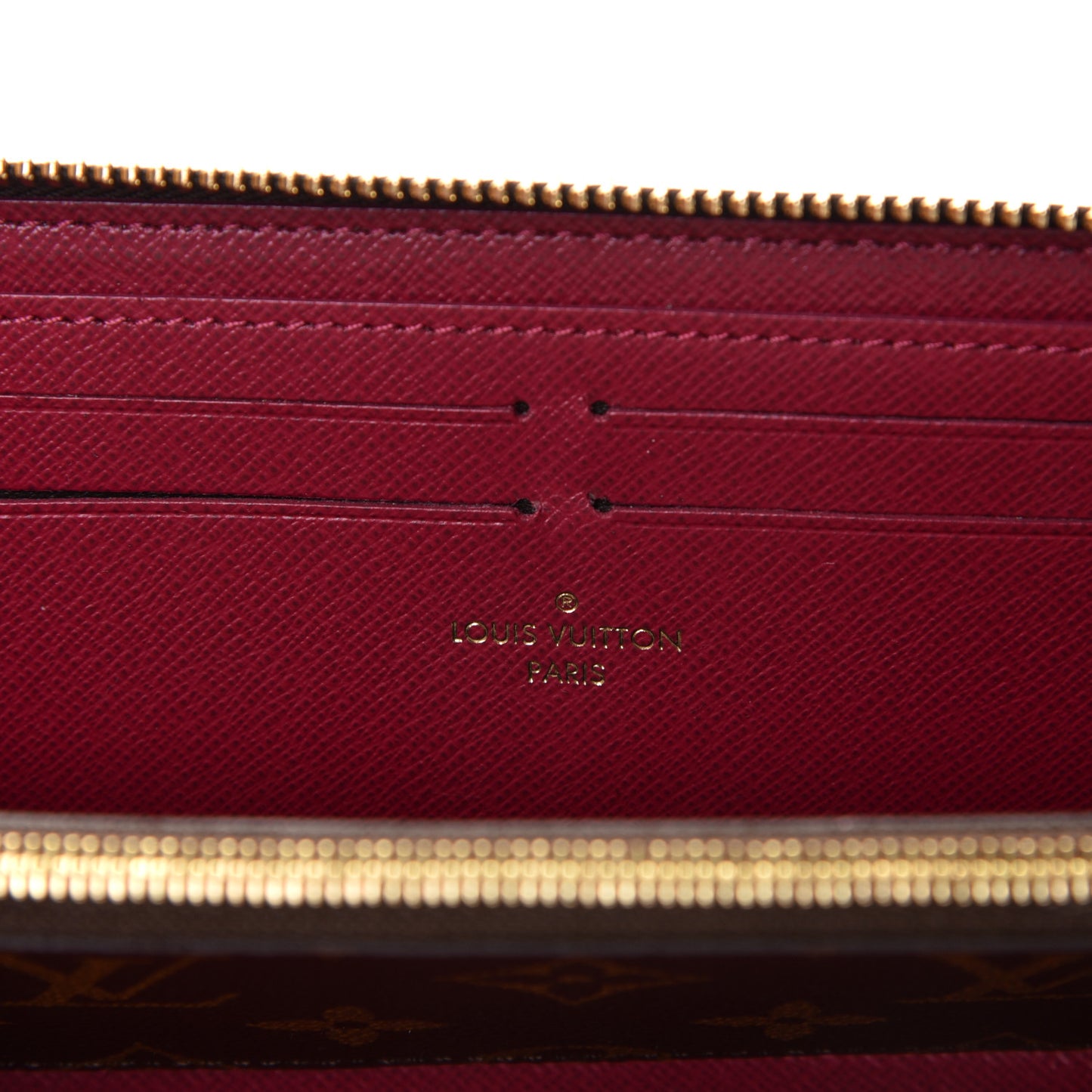 Monogram Clemence Wallet Fuchsia
