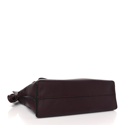 Loewe Calfskin Mini Flamenco Knot Clutch Prune 4 of 10