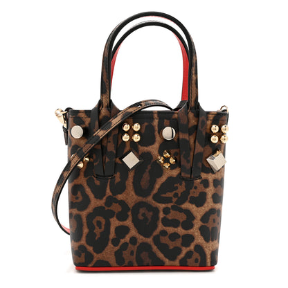 Christian Louboutin Calfskin Leopard Mini North South Cabata Tote Multicolor 1 of 9
