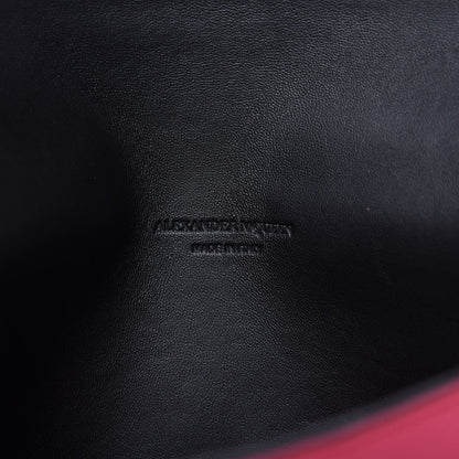 Alexander McQueen Calfskin Skull Envelope Clutch Fuchsia 7 of 9