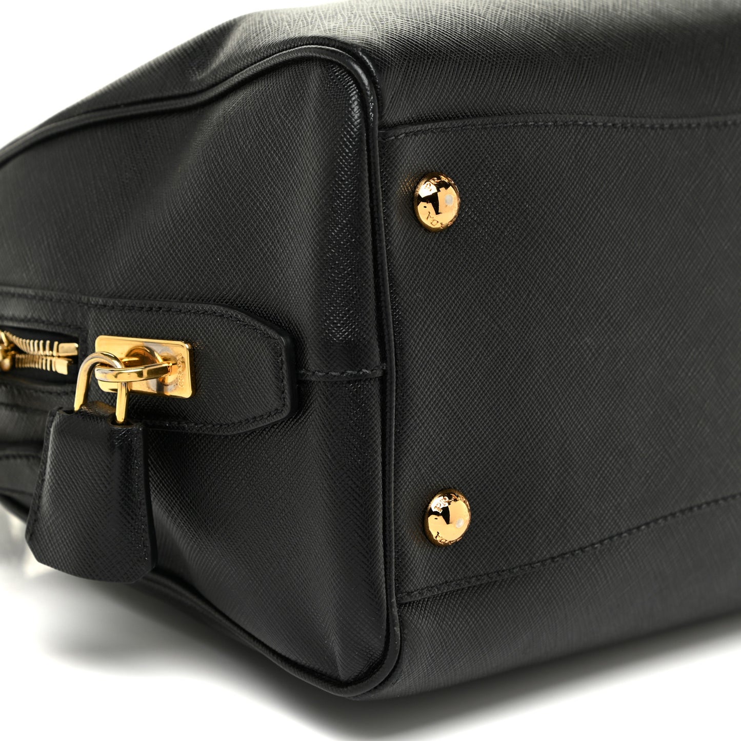 Saffiano Lux Bowler Black