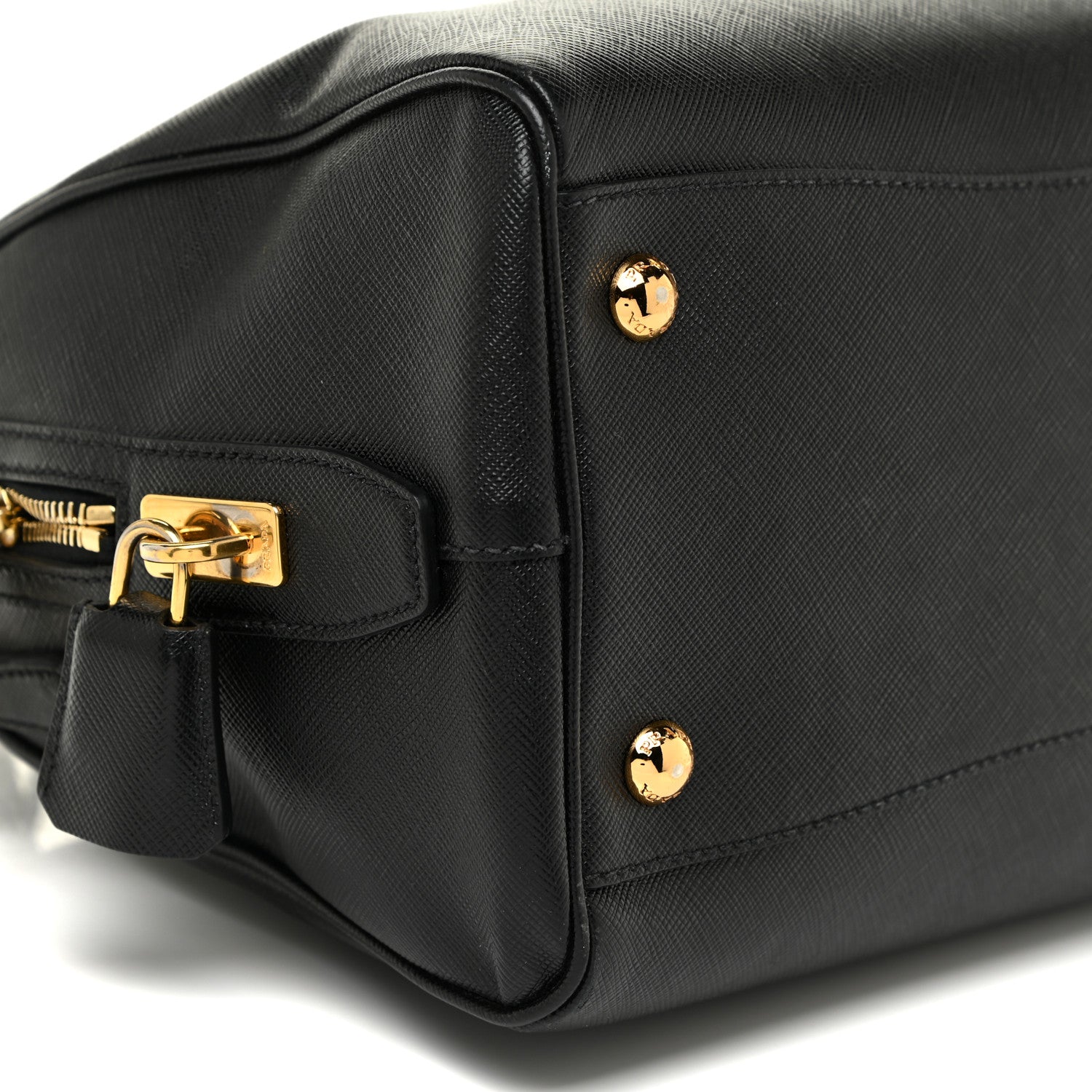 Prada Saffiano Lux Bowler Black 8 of 14