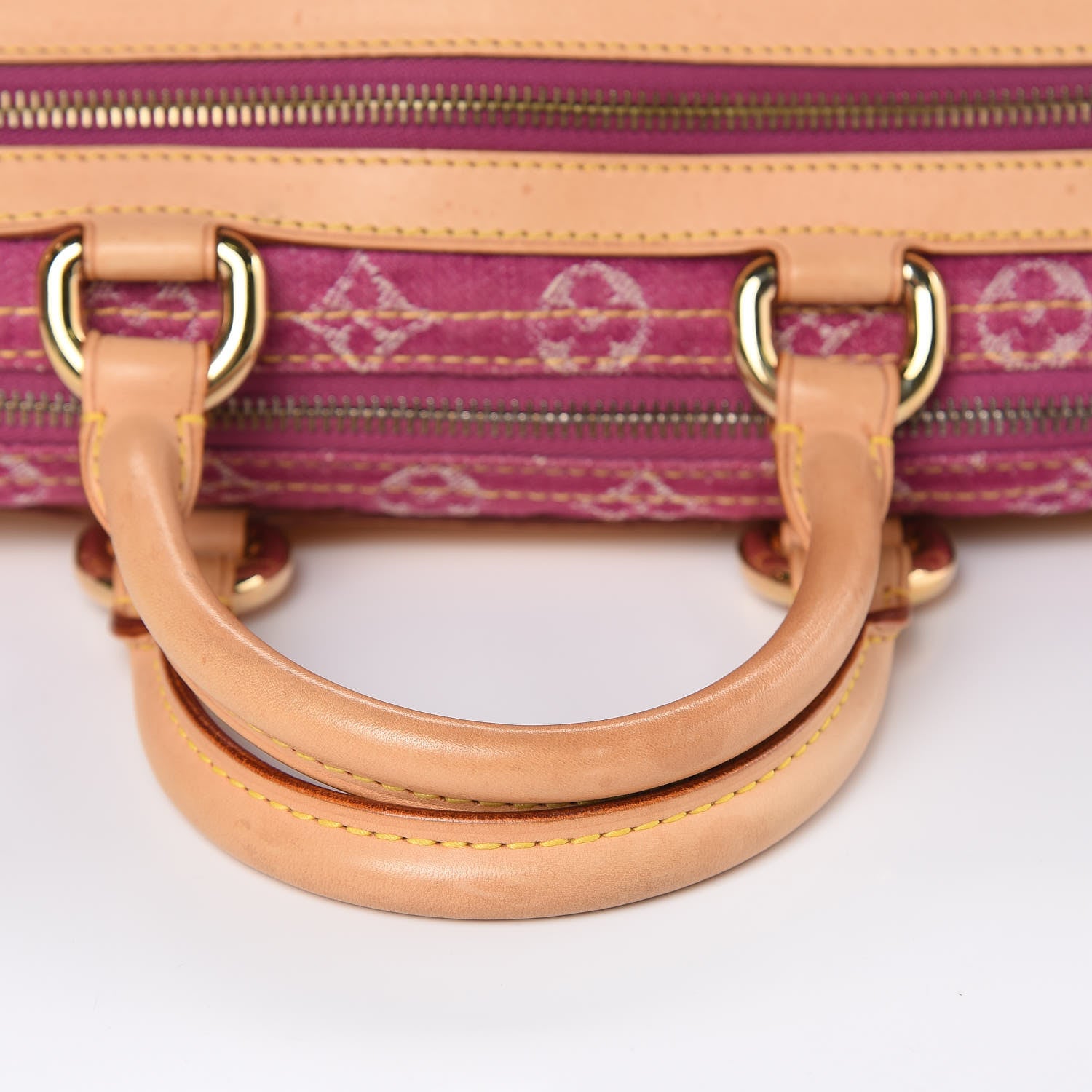 Louis Vuitton Monogram Denim Neo Speedy Fuchsia 10 of 13