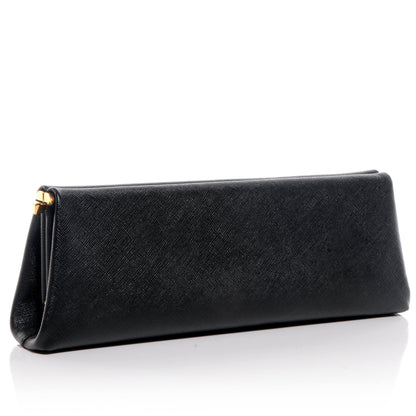 Prada Saffiano Lux Clutch Nero Black 4 of 10