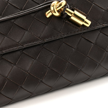 Bottega Veneta Nappa Intrecciato Long Andiamo Top Handle Clutch Fondant 8 of 9