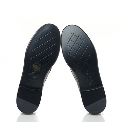 Chanel Lambskin Quilted CC Turnlock Loafers 38.5 Black 5 of 7