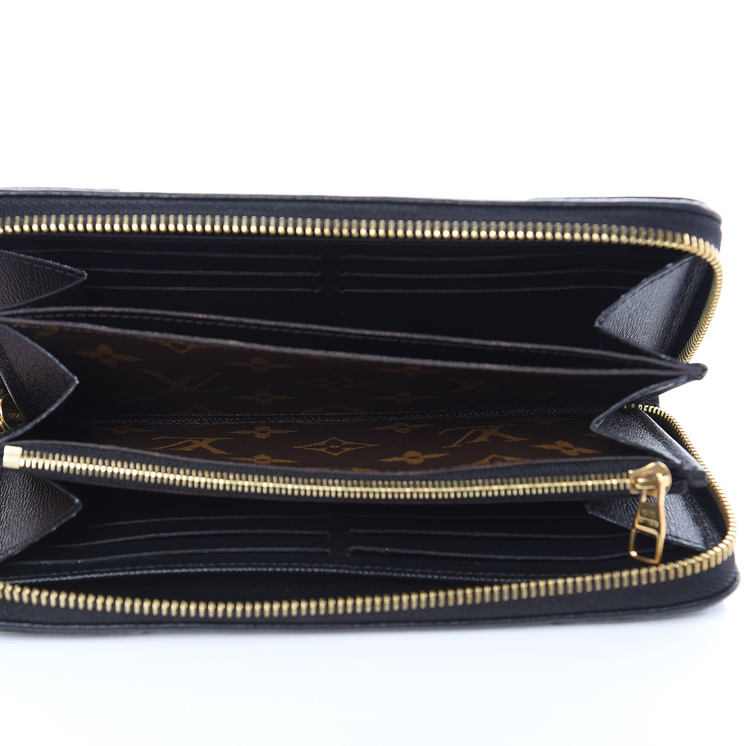 Louis Vuitton Monogram Zippy Retiro Wallet Black 5 of 10
