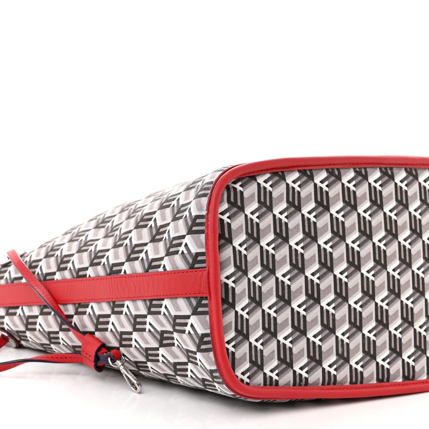 MCM Visetos Medium Liz Reversible Shopper Tote Ruby Red 14 of 18