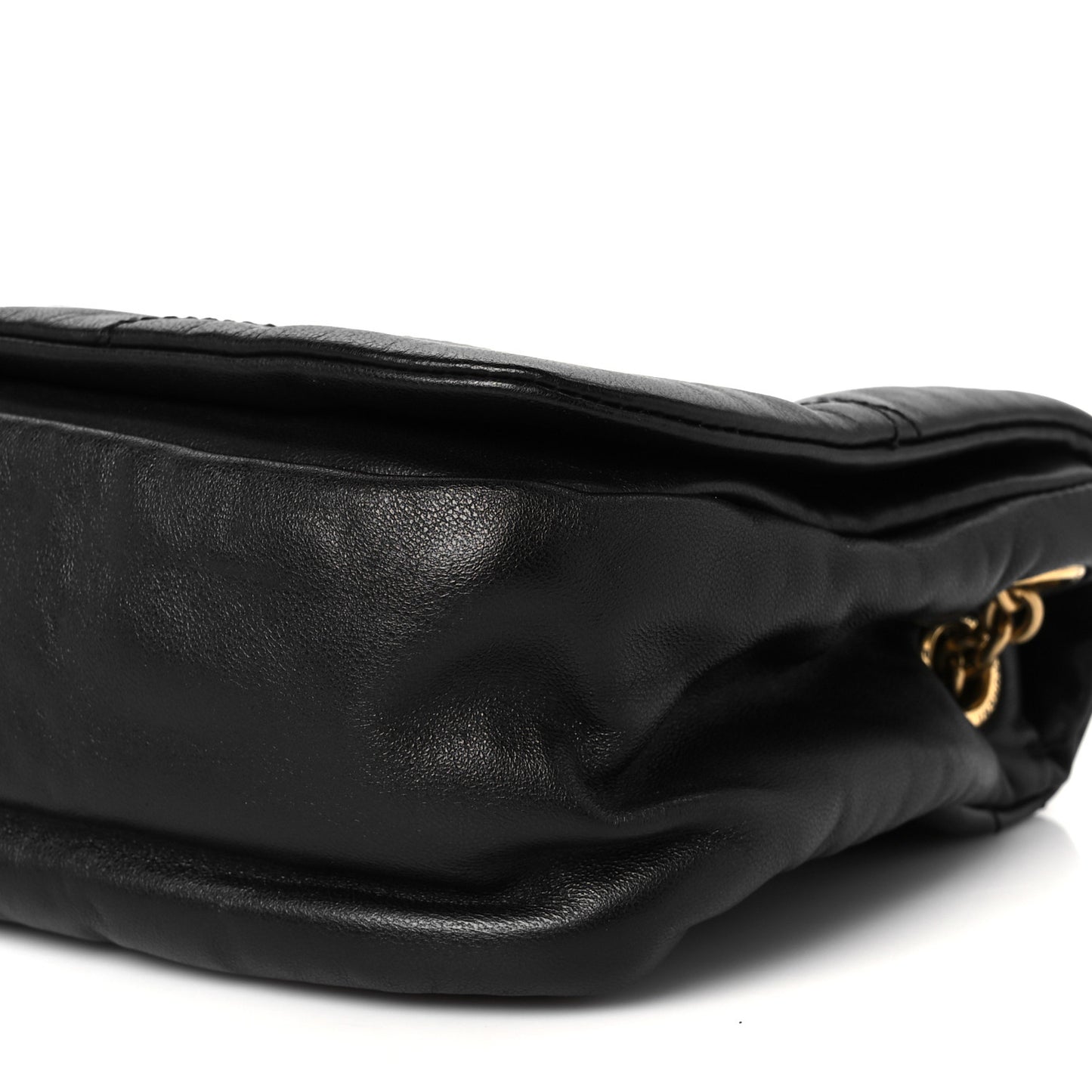 Lambskin Matelasse Monogram Small Jamie 4.3 Black